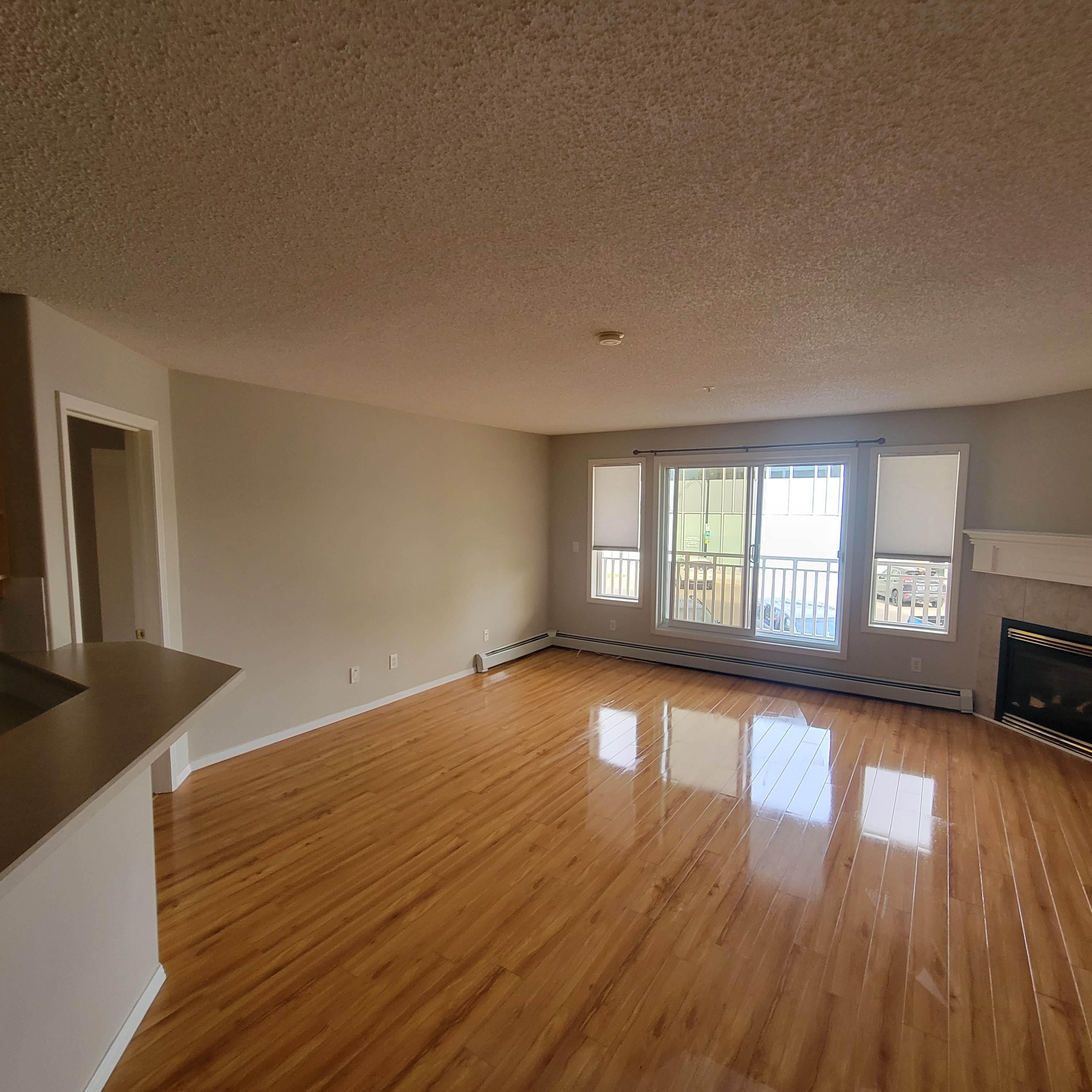 Gleaming hardwood floors after a Chelsea Cleans visit